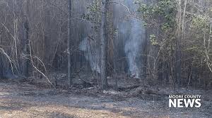 Vass NC forest fire
