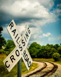 railroad crossing signage