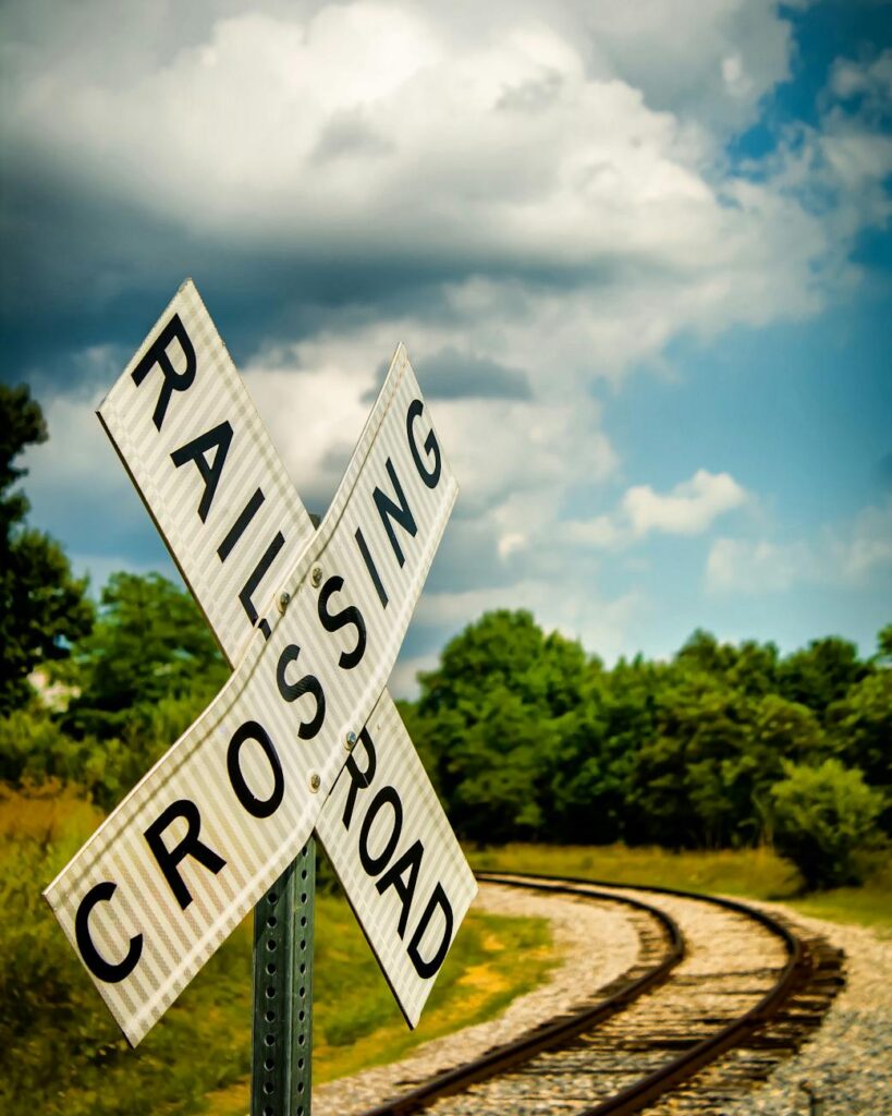 railroad crossing signage