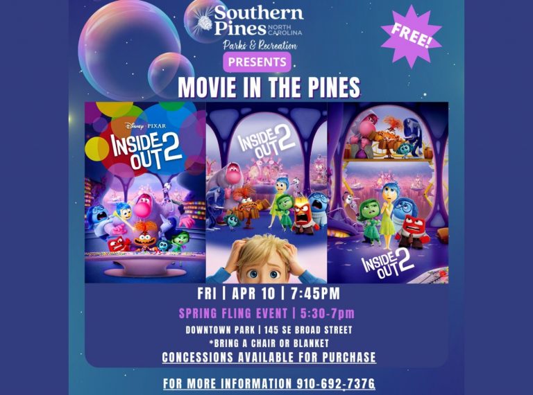 Movies in the Pines Southern Pines April 2026